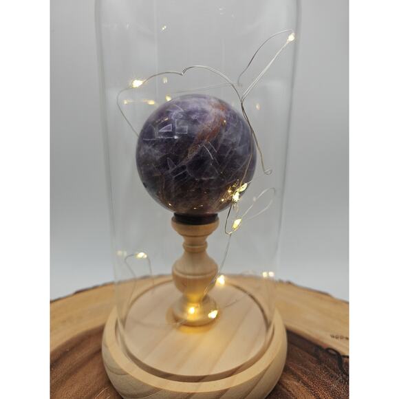 Amethyst Sphere With Case 60mm - Picture 4 of 10